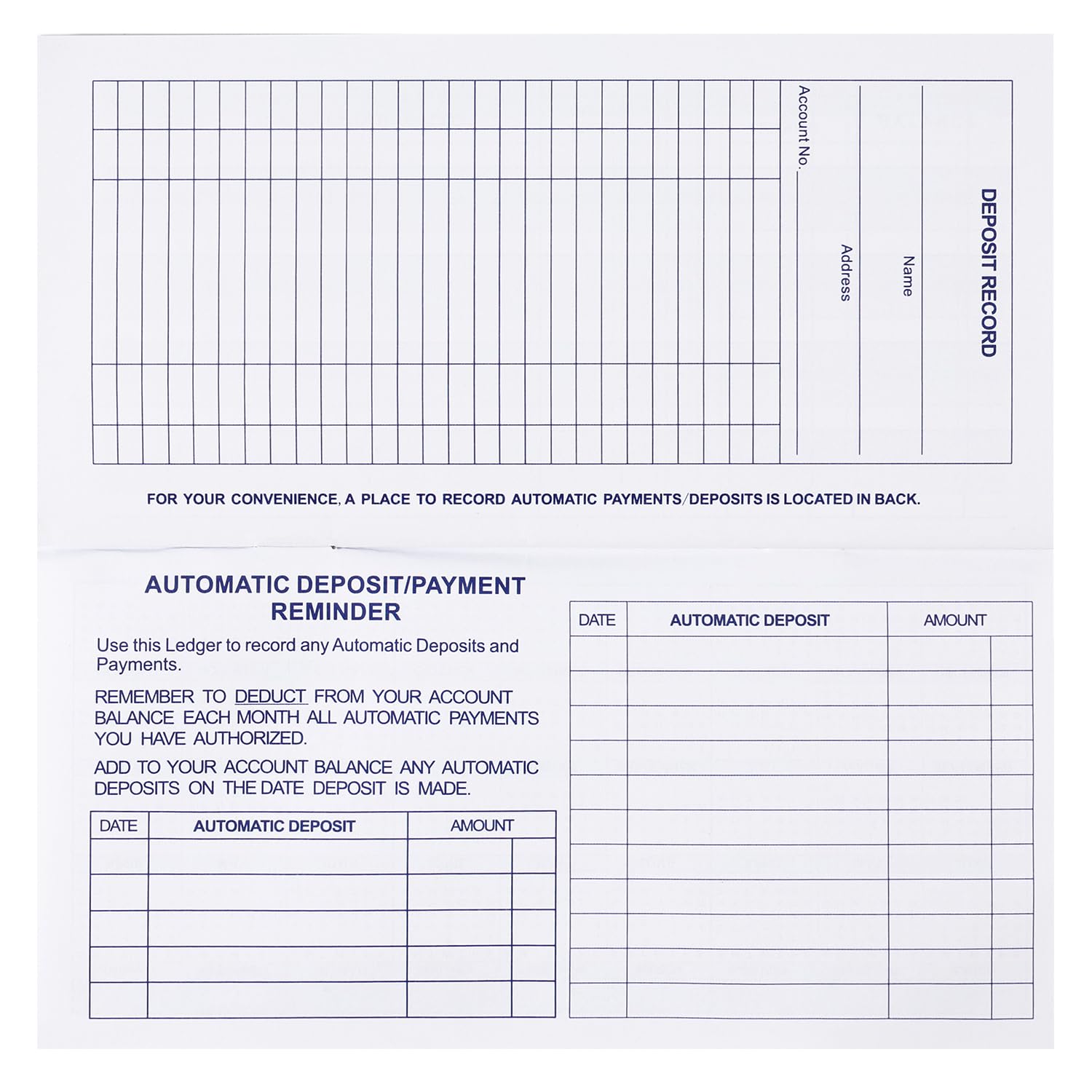 20 Pack Checkbook Register, Check Registers for Personal, Blank Ledger Transaction Registers for Personal or Business Bank, Check Register Book for Checking and Saving Account, Deposit and Credit Card