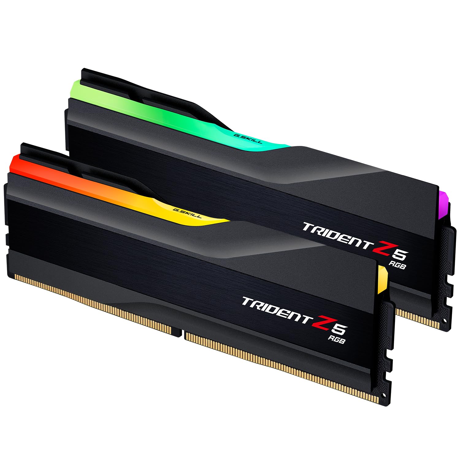 G.SKILL Trident Z5 RGB Series (Intel XMP 3.0) DDR5 RAM 64GB (2x32GB) 6400MT/s CL32-39-39-102 1.40V Desktop Computer Memory UDIMM - Matte Black (F5-6400J3239G32GX2-TZ5RK)