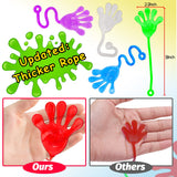 40 Pcs Sticky Hands For Kids Party Favor Goodie Bag Stuffer Stretchy Treasure Box Toy Exchange Classroom Prize Bulk Toy Pinata Filler School Gift Bag Small Favors Slap Hand Christmas Party Supplies