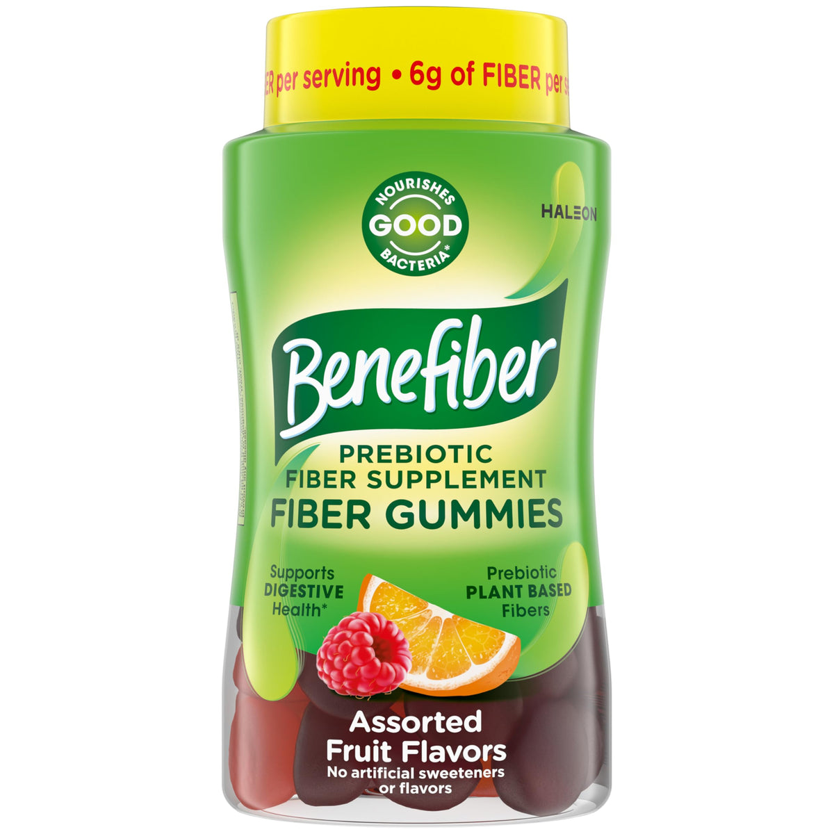 Benefiber Präbiotische Ballaststoff-Gummis für die Verdauungsgesundheit, verschiedene Fruchtgeschmacksrichtungen – 81 Stück