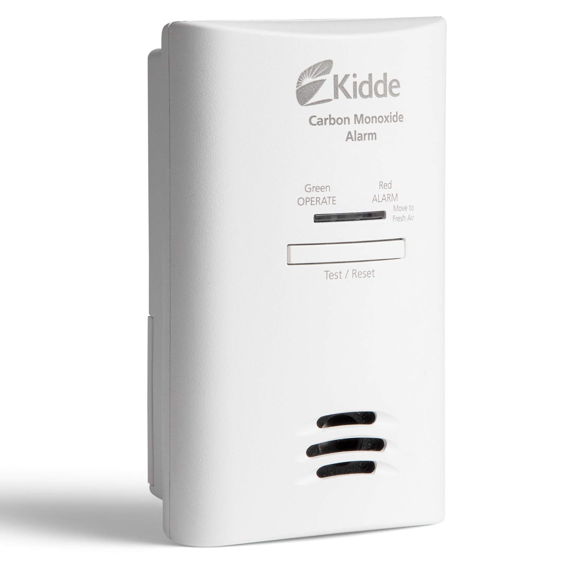 Kidde Carbon Monoxide Detector, Plug in Wall with AA Battery Backup, Test-Hush Button