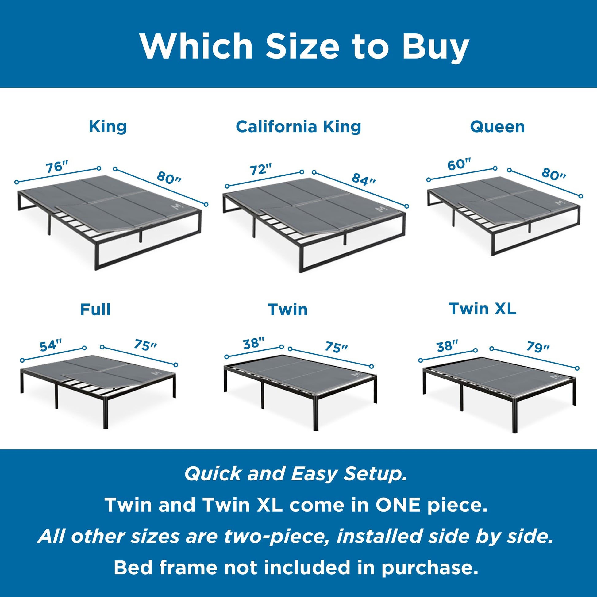 Meliusly Premium 10mm Bunkie Board Queen Size (60x80'') Patent Pending Low Profile Bed Board Design - Breathable, Noise Minimizing, Moisture Resistant Bunkieboards, Low Profile Bed Support