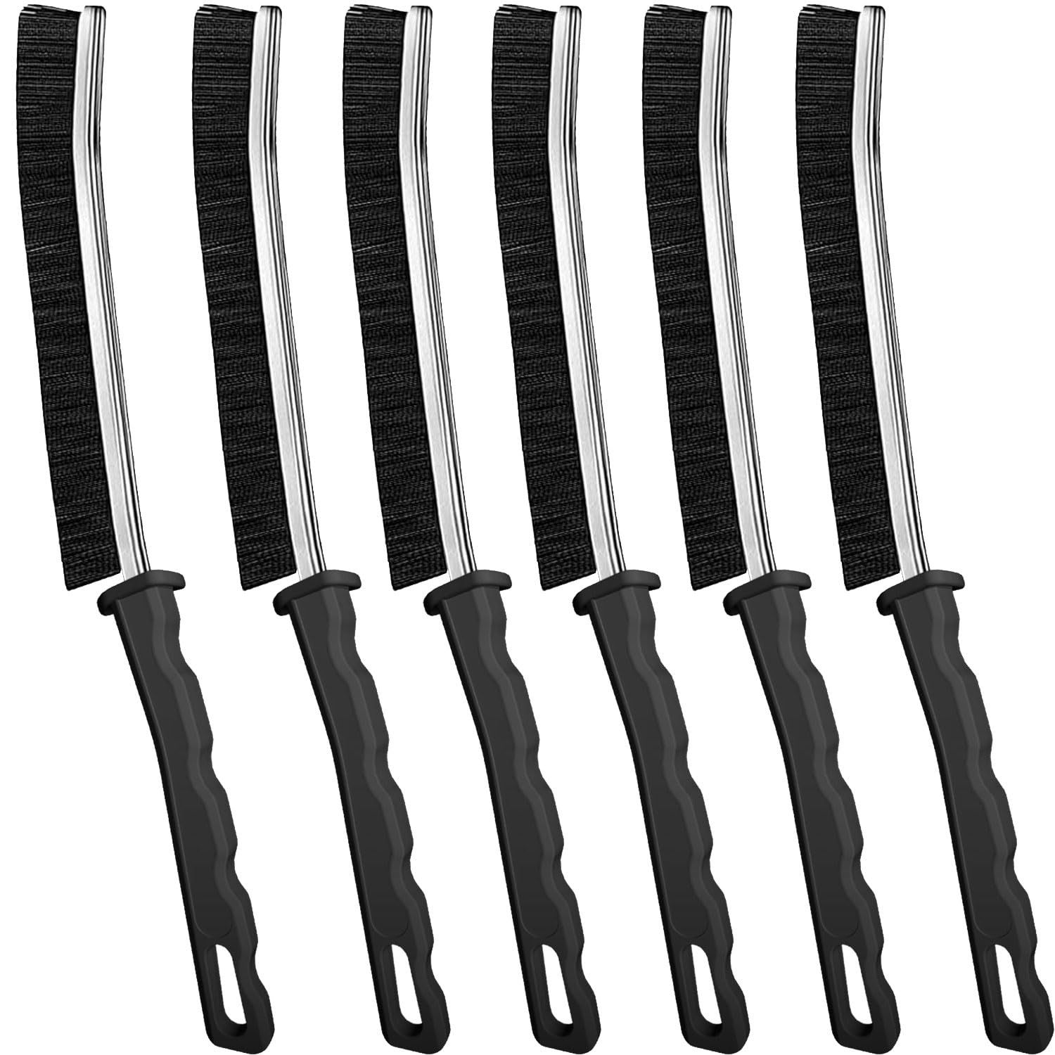 Crevice Cleaning Brush, New Multifunctional Gap Cleaning Brush Tool, Bathroom Gap Brush, Grout Cleaner Brush Hard Bristle Crevice Cleaning Brush,6Pcs