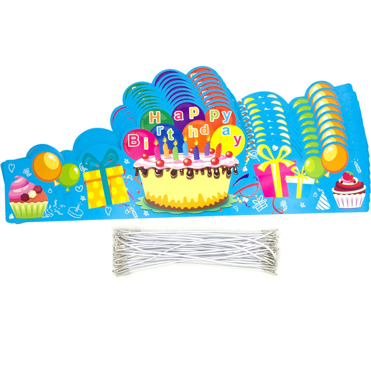 Fancy Land Birthday Crowns for Kids Family Birthday Classroom School VBS Party Supplies Pack of 30 Classroom Must Haves Kindergarten Preschool Pre K