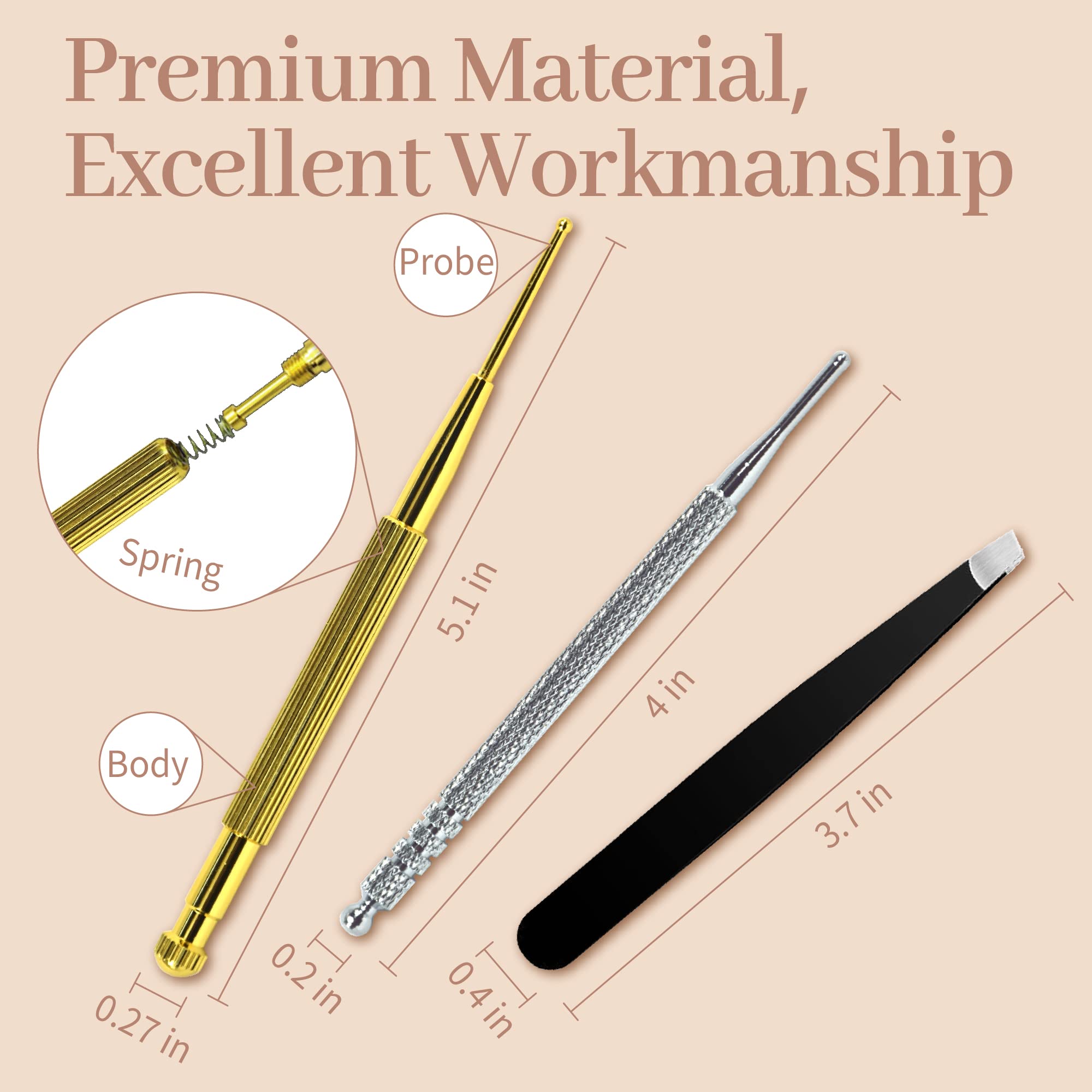 1200Pcs Ear Seeds Acupuncture Kit, Auricular Sticker Kit with Ears Seed, Acupuncture Pen, Acupressure Ear Chart,Tweezers