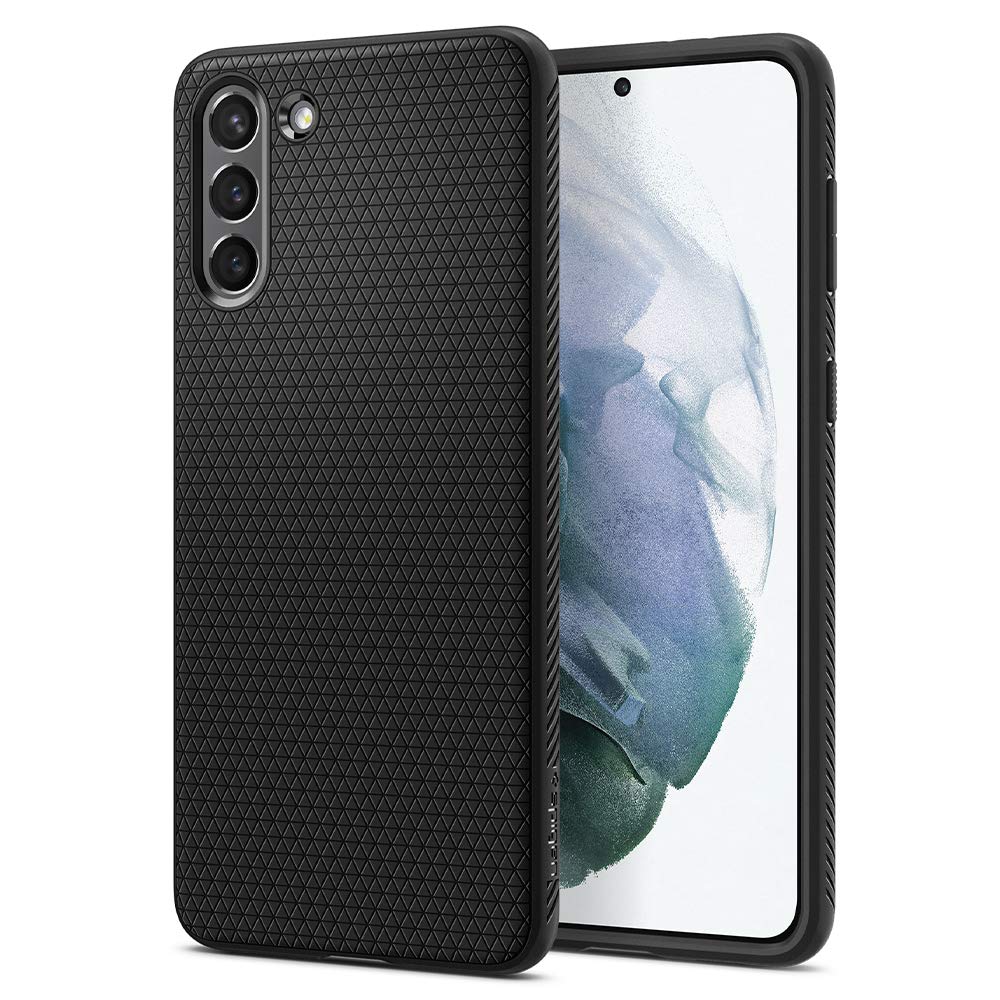 Spigen Liquid Air [Military Grade] Designed for Galaxy S21 Case (2021) - Matte Black