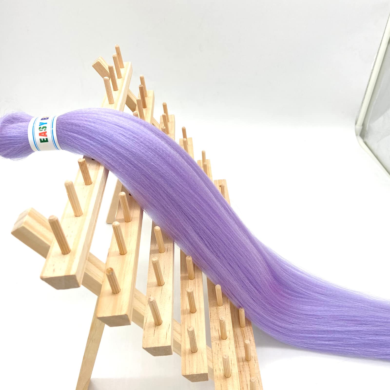 Pre stretched Braiding Hair 30Inch Long Purple Braiding Hair Pre stretched Braid Hair