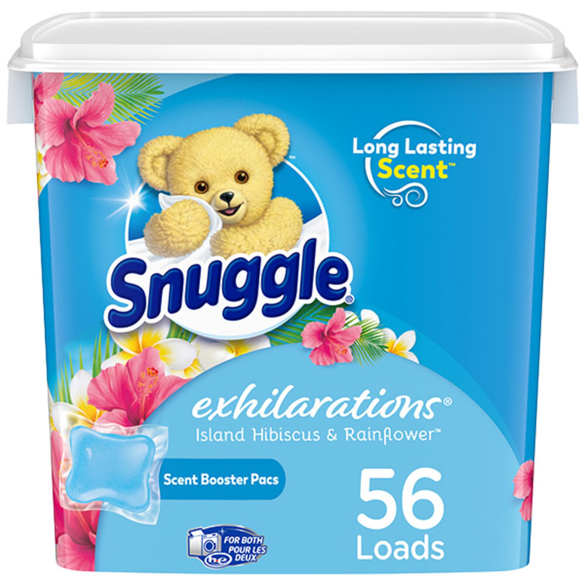 Snuggle Exhilarations In Wash Laundry Scent Booster Pacs, Lavender & Vanilla Orchid, 56 Count