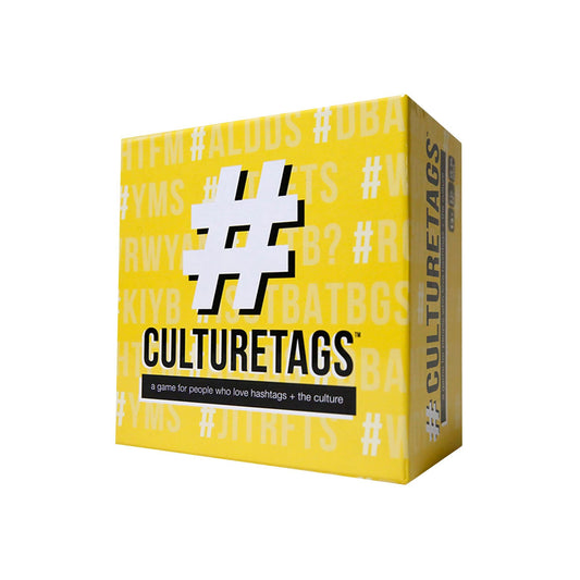 #CultureTags Card Game for People Who Love Hashtags + Culture, Party Game Set, Gift for Family Fun or Virtual Play, Ages 13+ Years, CB Games