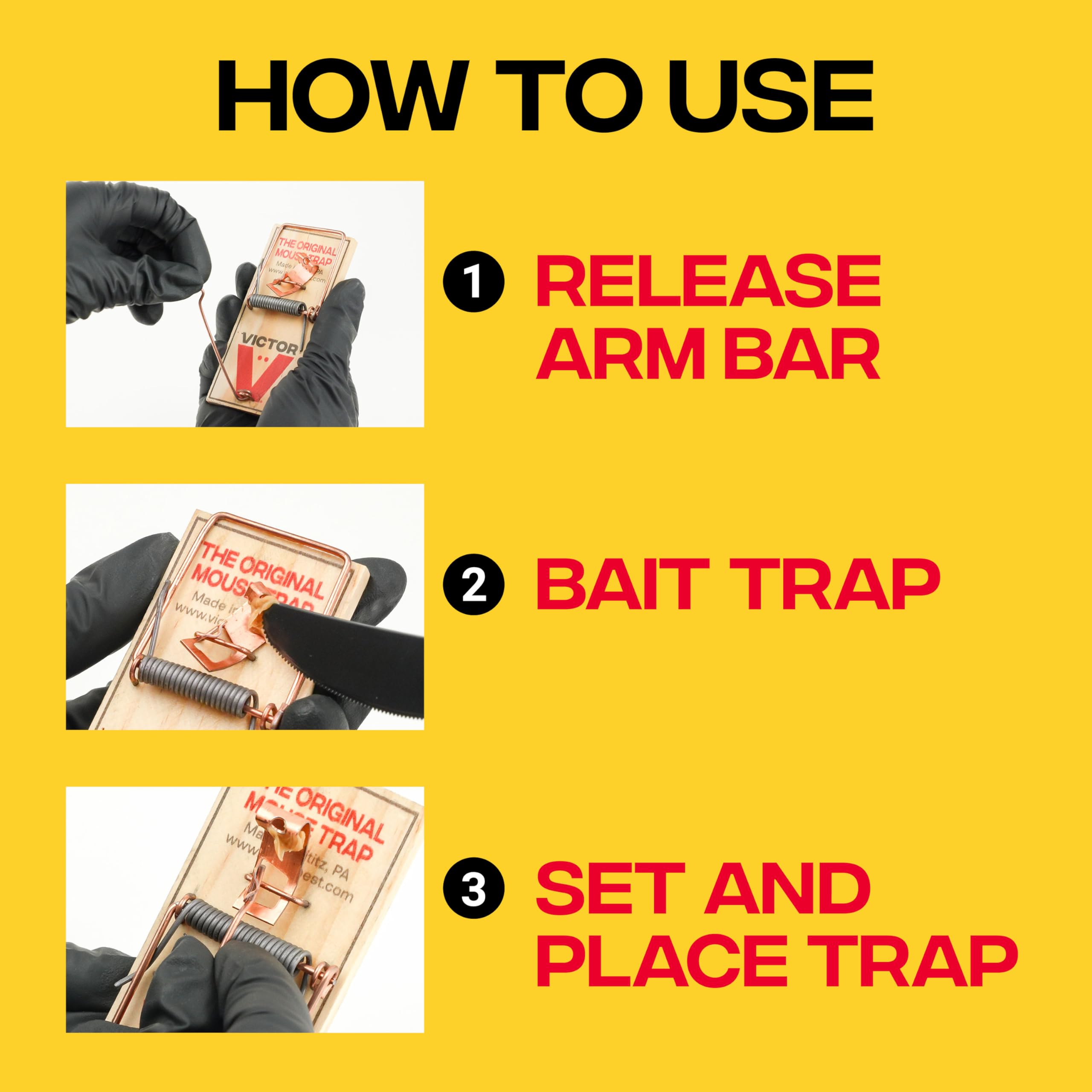 Victor Mouse Traps M150-12, Metal Pedal, Sustainably Sourced FSC Wood, Wooden Mouse Traps, 12 Medal Pedal Traps