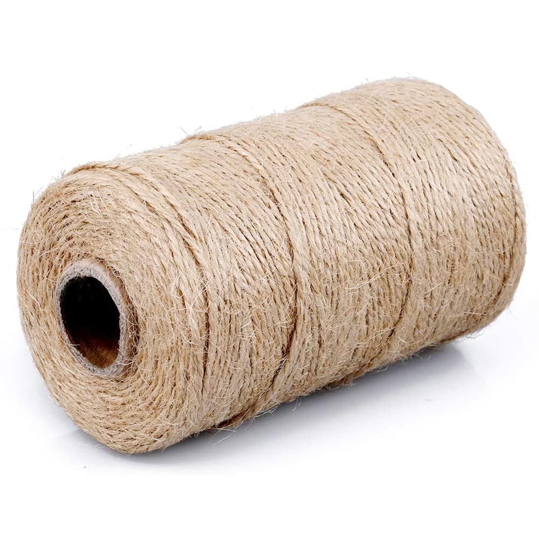 SMART&CASUAL 800 Ft Natural Jute Twine String Thin Ribbon Hemp Twine for Craft Plant Gift Wrapping Christmas Handmade Arts Decoration Packing String Home Decor (800 Ft (244M))