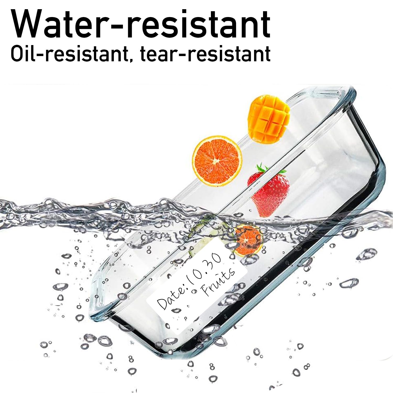 1000 Pcs Blank Removable Freezer Labels Water Oil Resistant for Food Containers Jars Pantry Organization (Each Measures 1” x 2”)