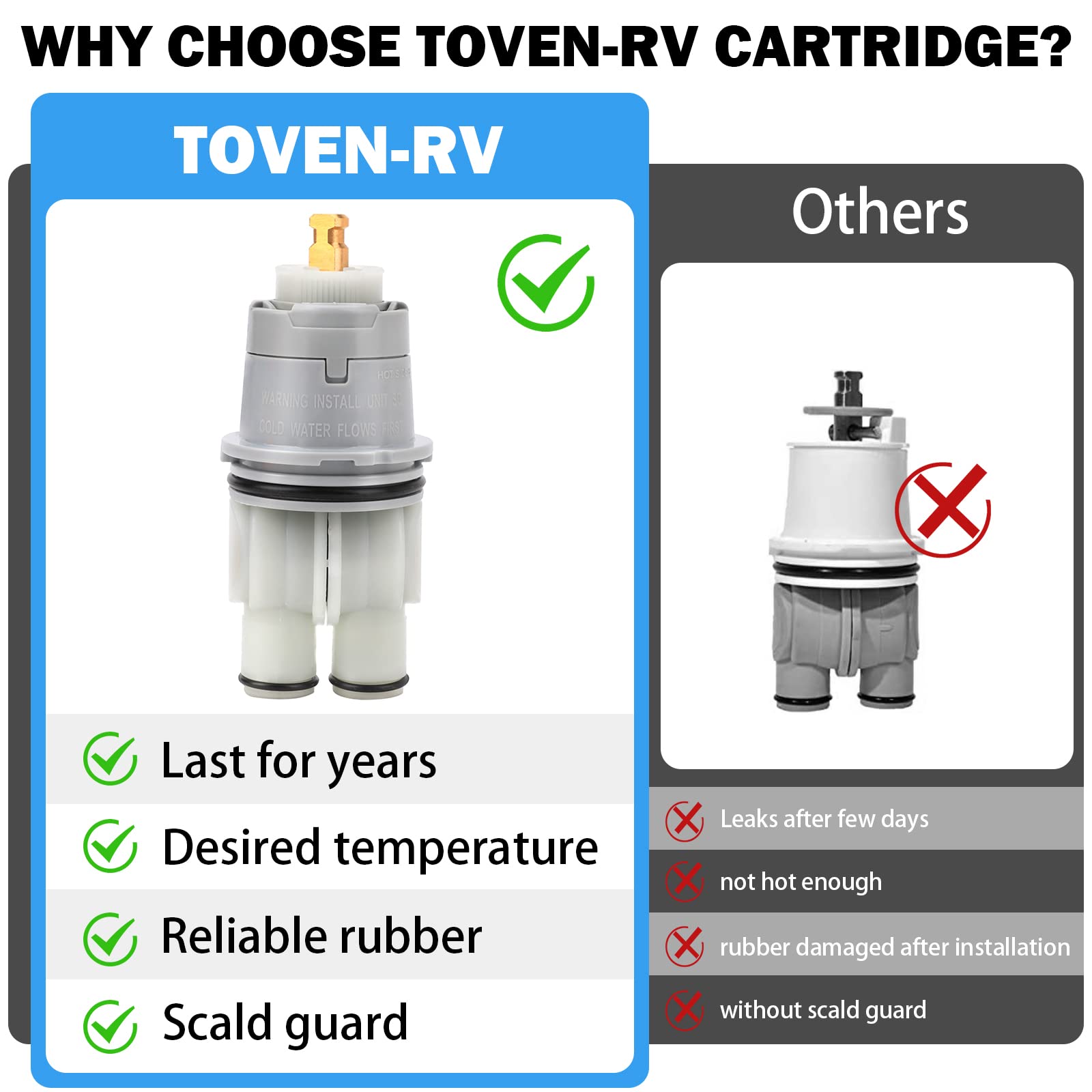 RP46074 Delta Shower Valve Cartridge Compatible with Delta 13/14 Series Bath Tub Shower Faucet Single Handle Universal Shower Valve Cartridge Repair Assembly Replacement Monitor Cartridge Parts