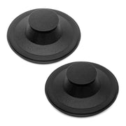 (2 Pack) Exact Replacement for InSinkErator STP-PL/STPPL Black Rubber Sink Stopper for Garbage Disposal Ã¢ÂÂ Compatible with Standard 3-1/2" Drains from Kohler, Waste King, Whirlpool, and More