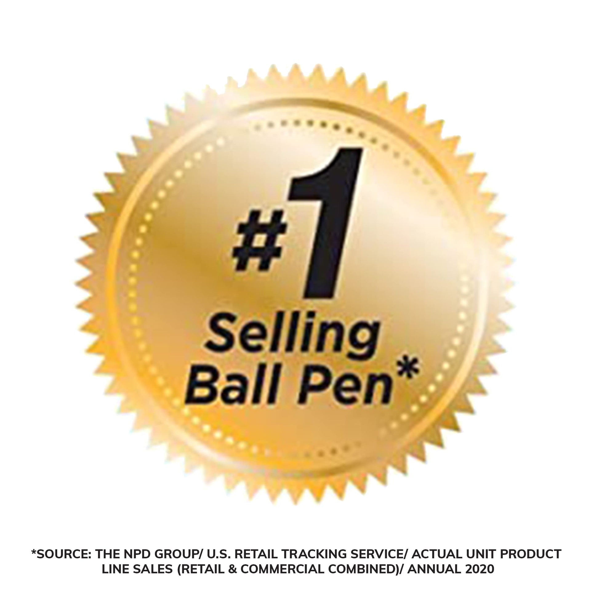 BIC Round Stic Xtra Life Black Ballpoint Pens, Medium Point (1.0mm), 10-Count Pack of Bulk Pens, Flexible Round Barrel for Writing Comfort, No. 1 Selling Ballpoint Pens