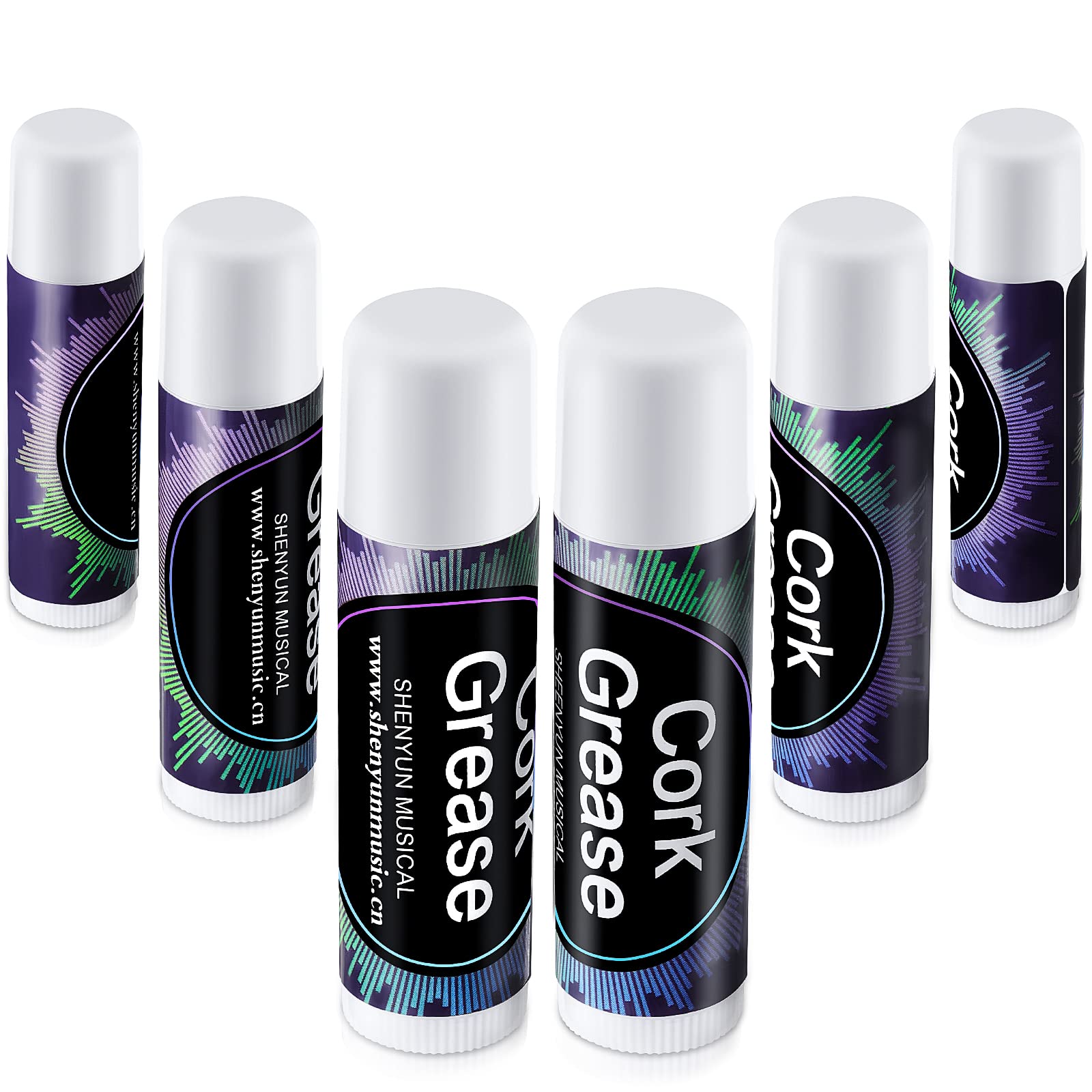 6 Pieces Cork Grease for Clarinet Flute Grease Lubricant Tube Clarinet Cleaning and Care Product Woodwind Instruments Accessory for Saxophone Clarinet Flute Supplies