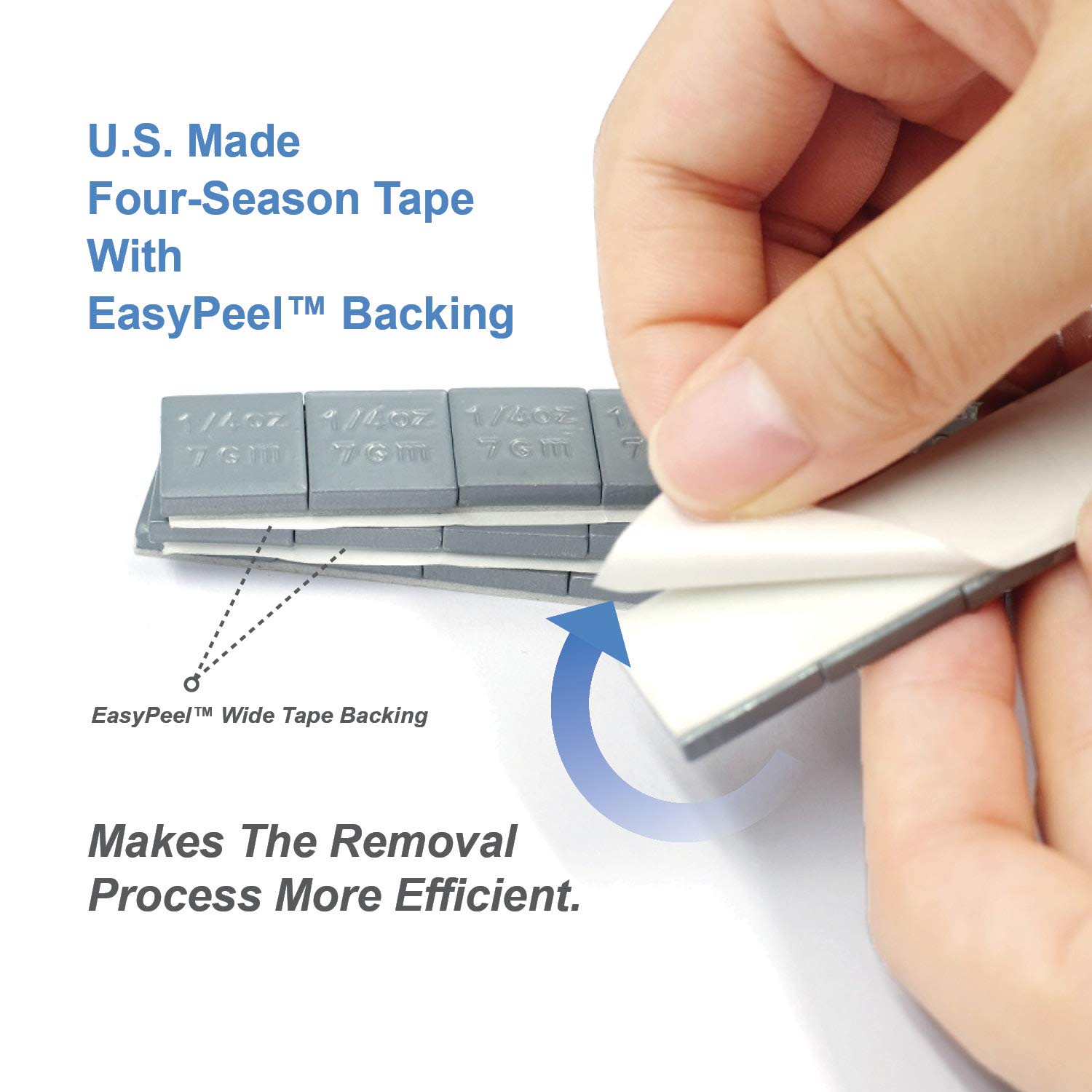 CKAuto 1/4oz, 0.25oz, Grey, Adhesive Stick on Wheel Weights, EasyPeel Type. Cars, Trucks, SUVs, Motorcycles, Low Profile, 60oz/Box, U.S. OEM Quality, (240pcs)