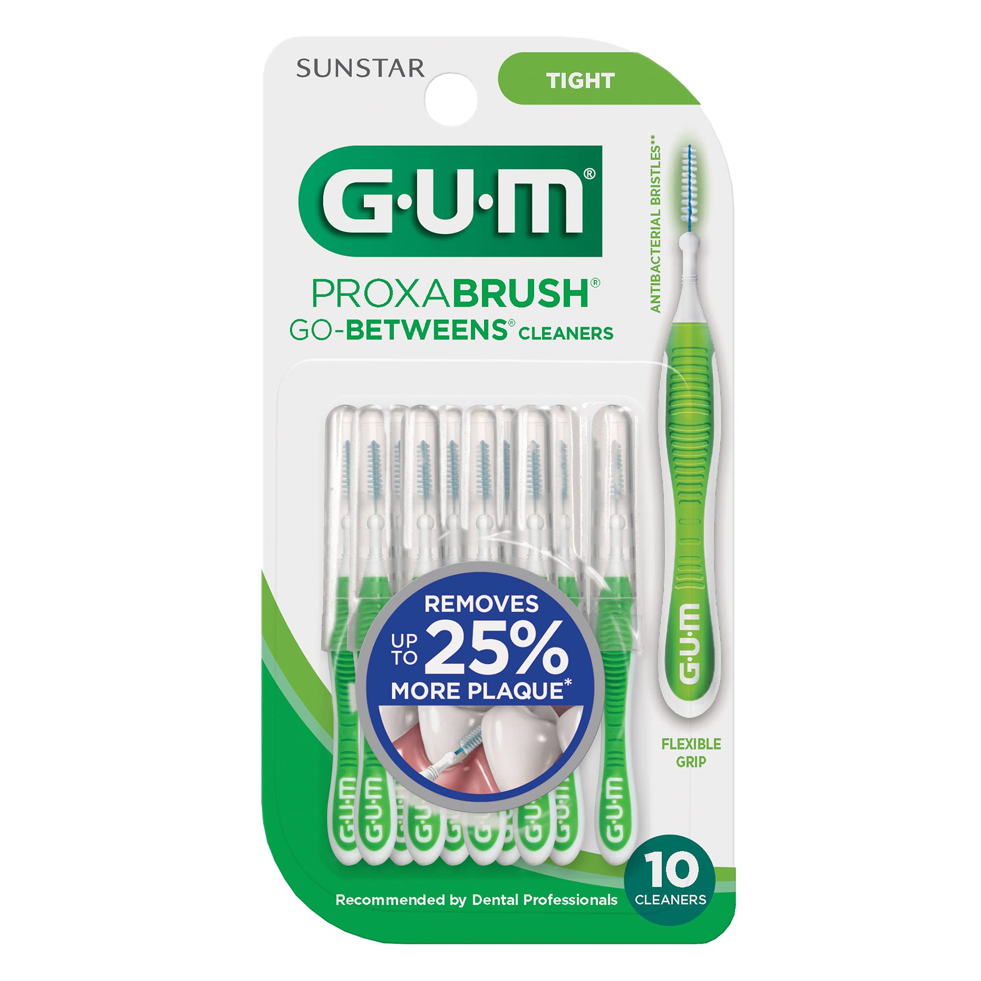 GUM-872H Sunstar Proxabrush Go-Betweens Cleaners Tight، 10 عدد
