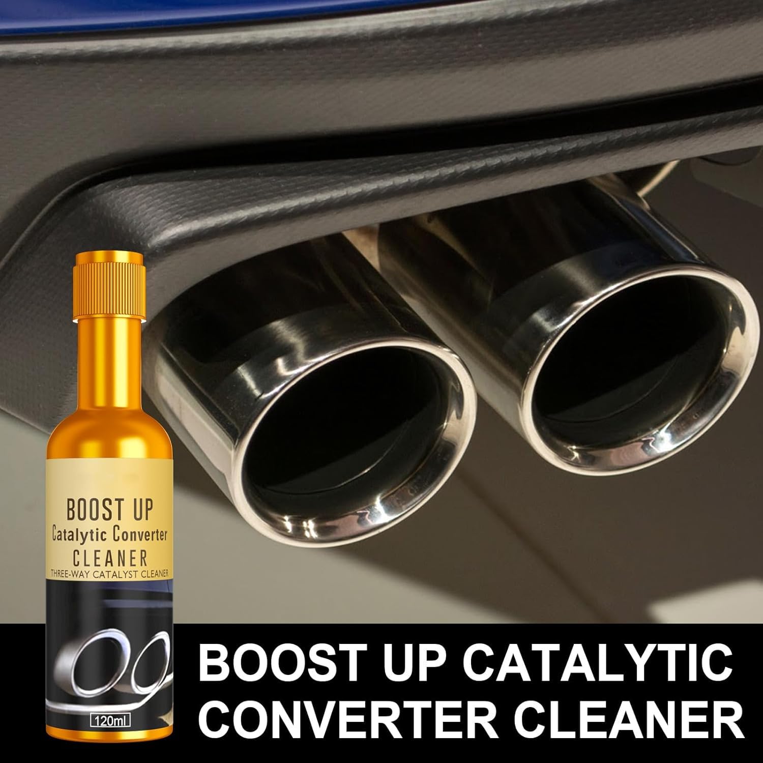 3 Pcs Catalytic Converter Cleaner Auto Parts Engine, Exhaust System Pipe Carbon Removal Cleaner Treatment Additive Oil, Fuel System Treatment Oil Additive for Gas and Diesel Car