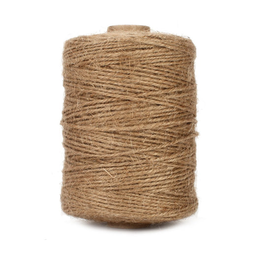 Tenn Well Natural Jute Twine, 500 Feet Long Brown Twine String Rope for Crafts, Gift Wrapping, Gardening, Bouquets, Holiday Decorations