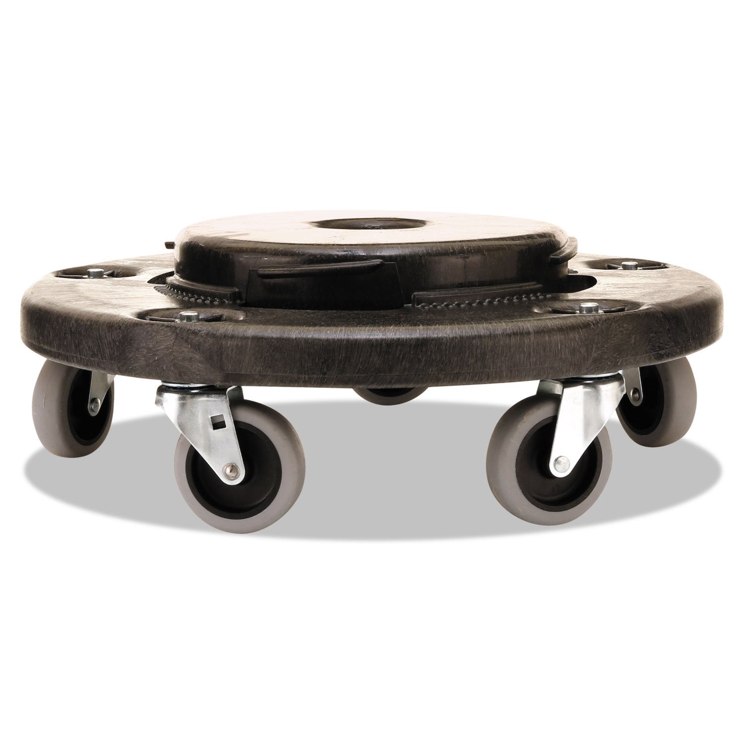 Rubbermaid Commercial Products BRUTE Dolly Black Fits 20 gallon, 32 gallon, 44 gallon, and 55 gallon BRUTE Containers, for Restaurants/Back of House/Offices/Warehouses/Airports/Commercial Environments