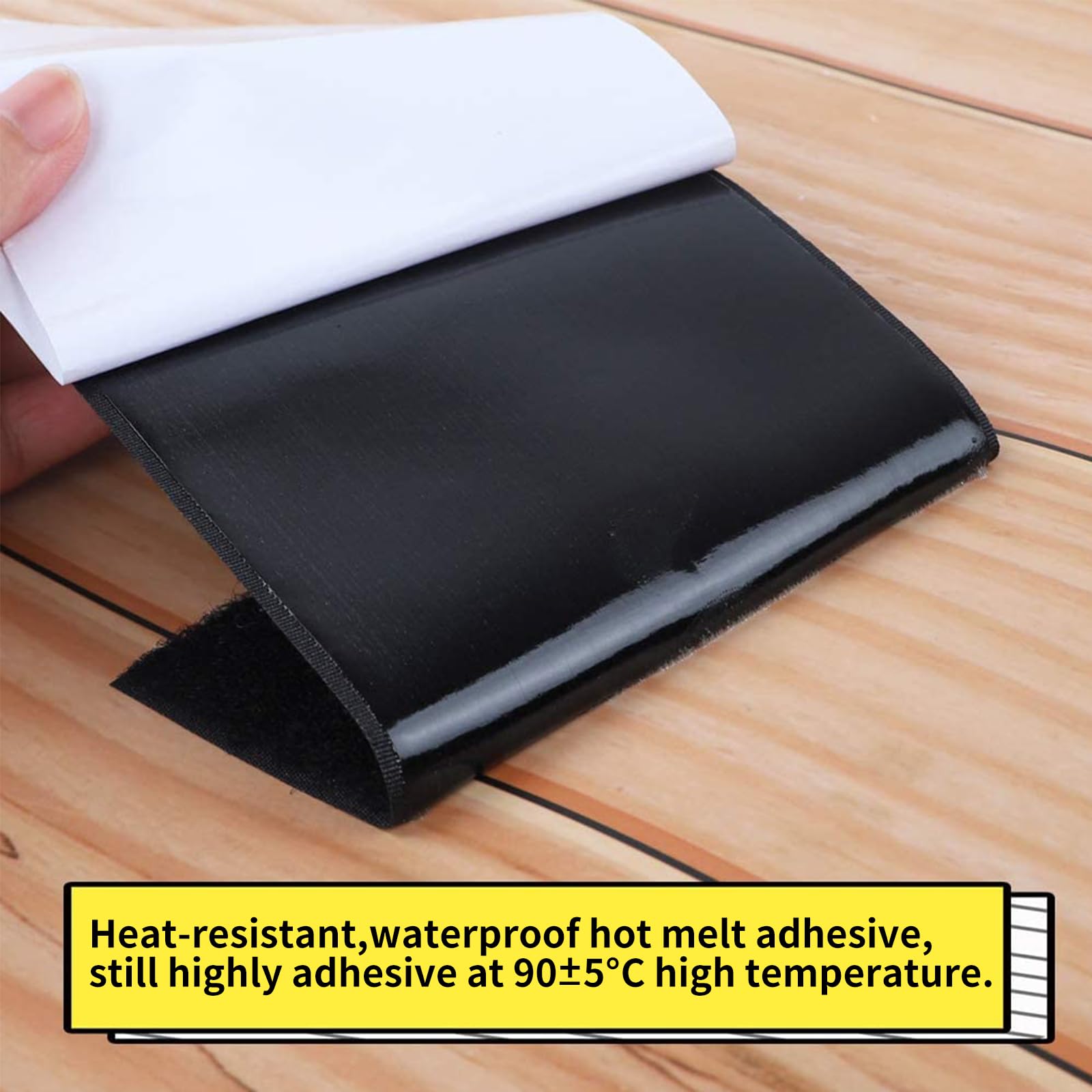 COCOBOO 4 Inch x 9 Feet Hook and Loop Tape for Couch Cushions, Strips with Adhesive, Nylon Self Adhesive Heavy Duty Strips for Home Office School Car and Crafting Organization