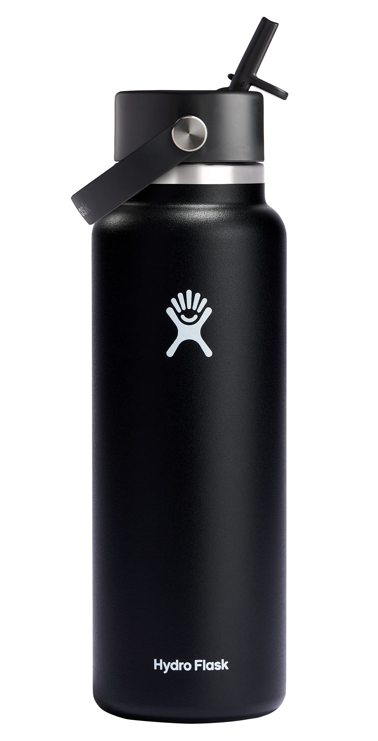 Hydro Flask Wide Flex Straw Cap Black 24 Oz