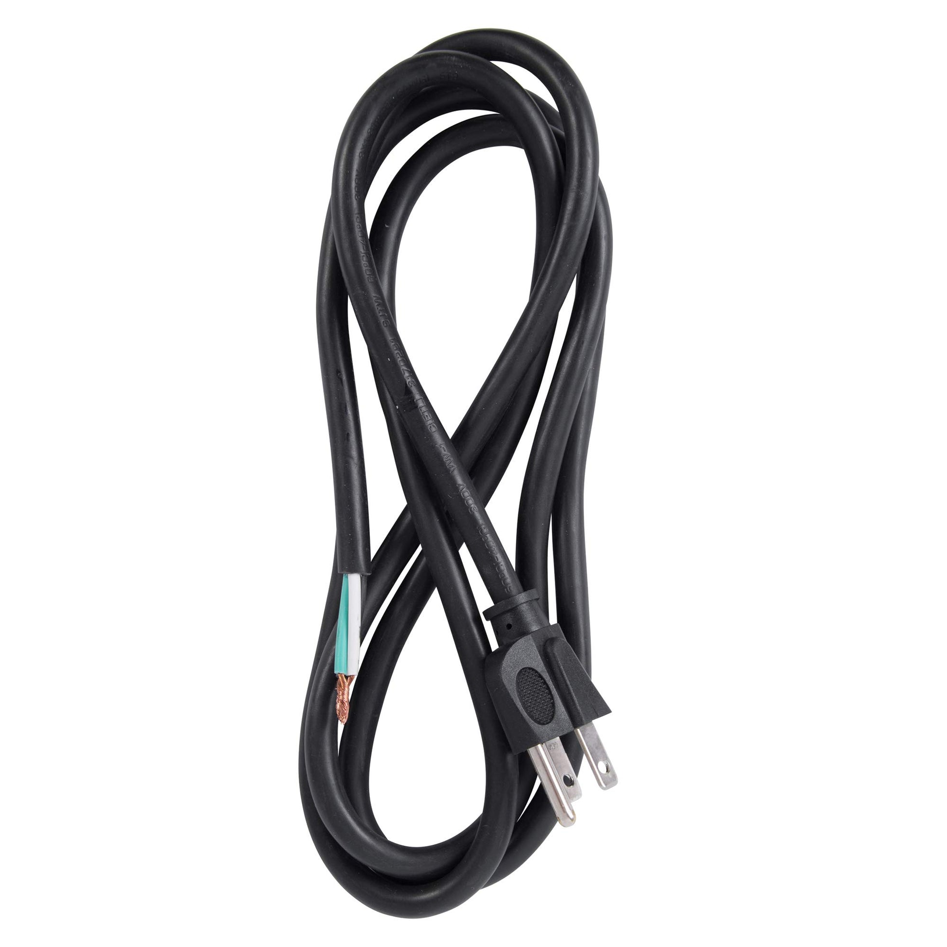 Bergen Industries Inc PS615143 3-Wire Appliance and Power Tool Cord, 6 ft, 14 AWG, 15A/125V AC, 1875w, Black