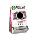 Starbucks VIA Instant Coffee, Dark Roast Coffee, Decaf Italian Roast, 100% Arabica, 1 box (50 packets)