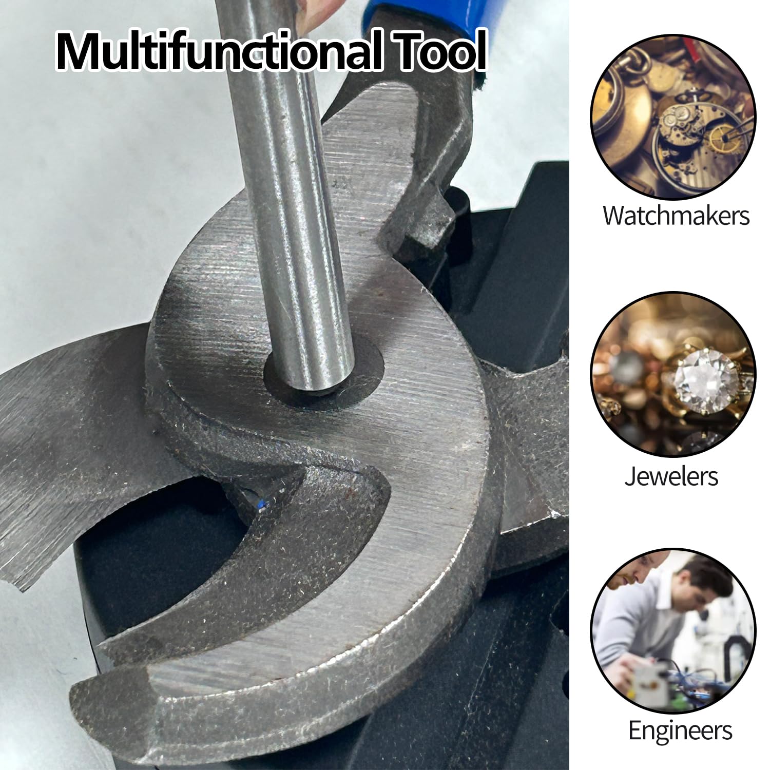 Pin Punch Set, 14pcs Removing Repair Tools, including Universal Block, Pin Punches and Hammer(Pin Punches and Block)