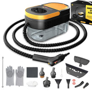 Gautye Steam Cleaner, 3-Level Adjustable Handle, 15s Heat-Up, 1.69 Quarts Tank, Portable Steamer for Cleaning with 15 pcs Accessories, Steam Cleaner for Home for Dirt, Grease, Grout, Tile,Floor, Car