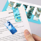 15 Pieces Bookmark, Magnetic Bookmarks for Women, Men, Book Lovers, Page Markers for Students Teachers Reading (Misty, Ocean, Emerald)