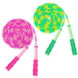 GRAWUN Jump Rope For Kids, Soft Beaded Jump Rope, Adjustable Length Tangle-Free Segmented Soft Beaded Skipping Rope, for Women, Men and Kids Keeping Fit, Workout