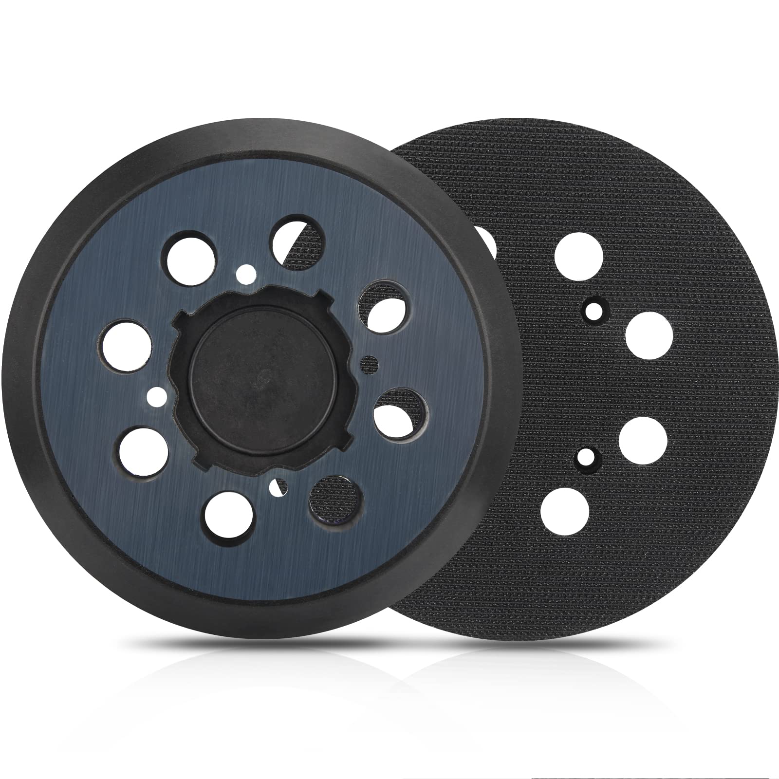 Sander Pad for Dewalt, 2 Pack 5" 8 Hole Hook and Loop Orbital Sander Pad Replacement for DeWalt DWE6421 6421K DWE6423 6423K DCW210B (4 Screw Holes Sanding Part for DeWalt DWE64233 & N329079)
