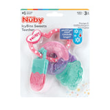 Nuby IcyBite Popsicle, Donut and Ice Cream Teether Ring - 3+ Months