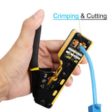 Solsop Pass Through RJ45 Crimp Tool Kit Ethernet Crimper CAT5 Cat5e Cat6 Crimping Tool Kit