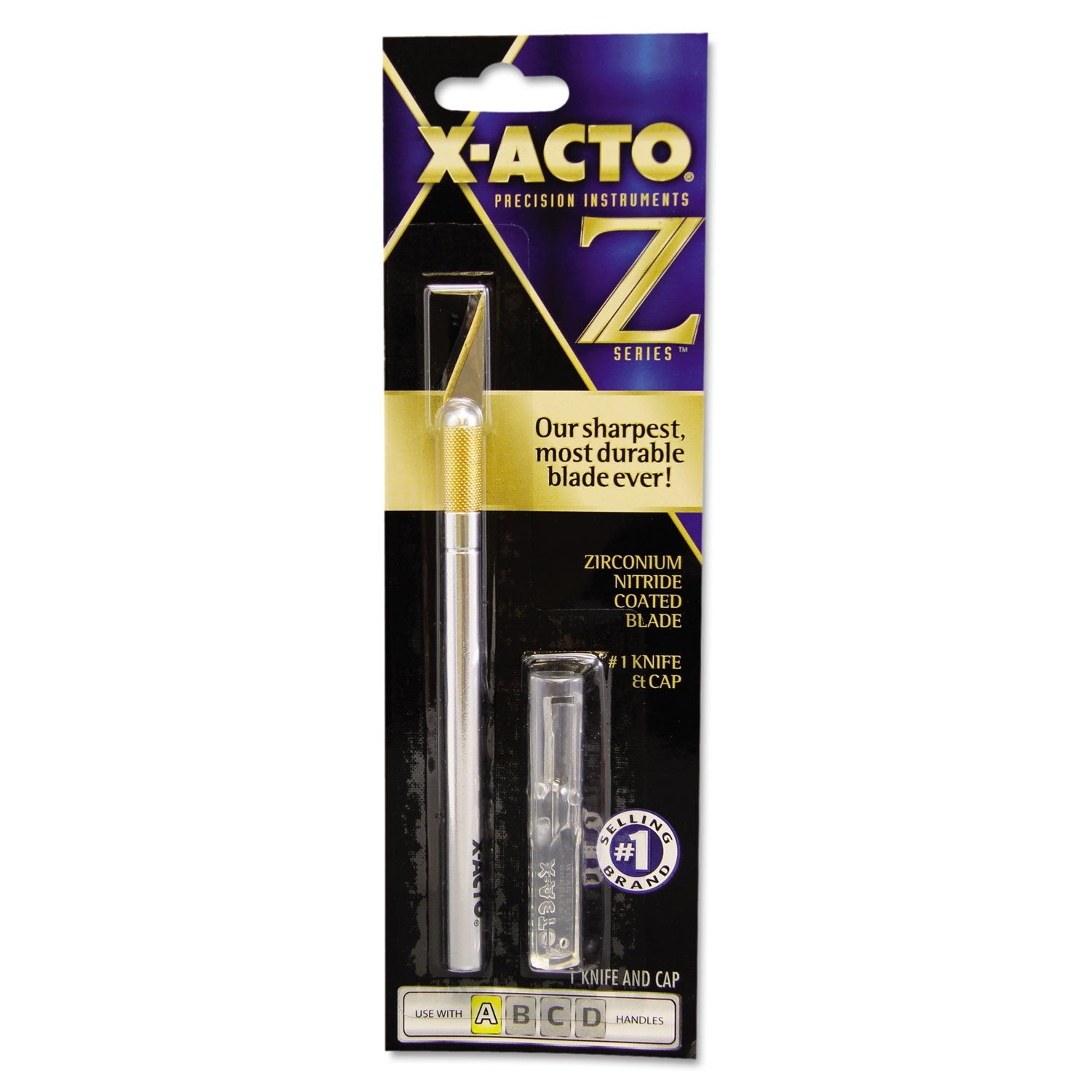 X-Acto Precision Utility Knife Metal Silver 9.0 inches Aluminum Handle Z-Series #1 Includes Safety Cap