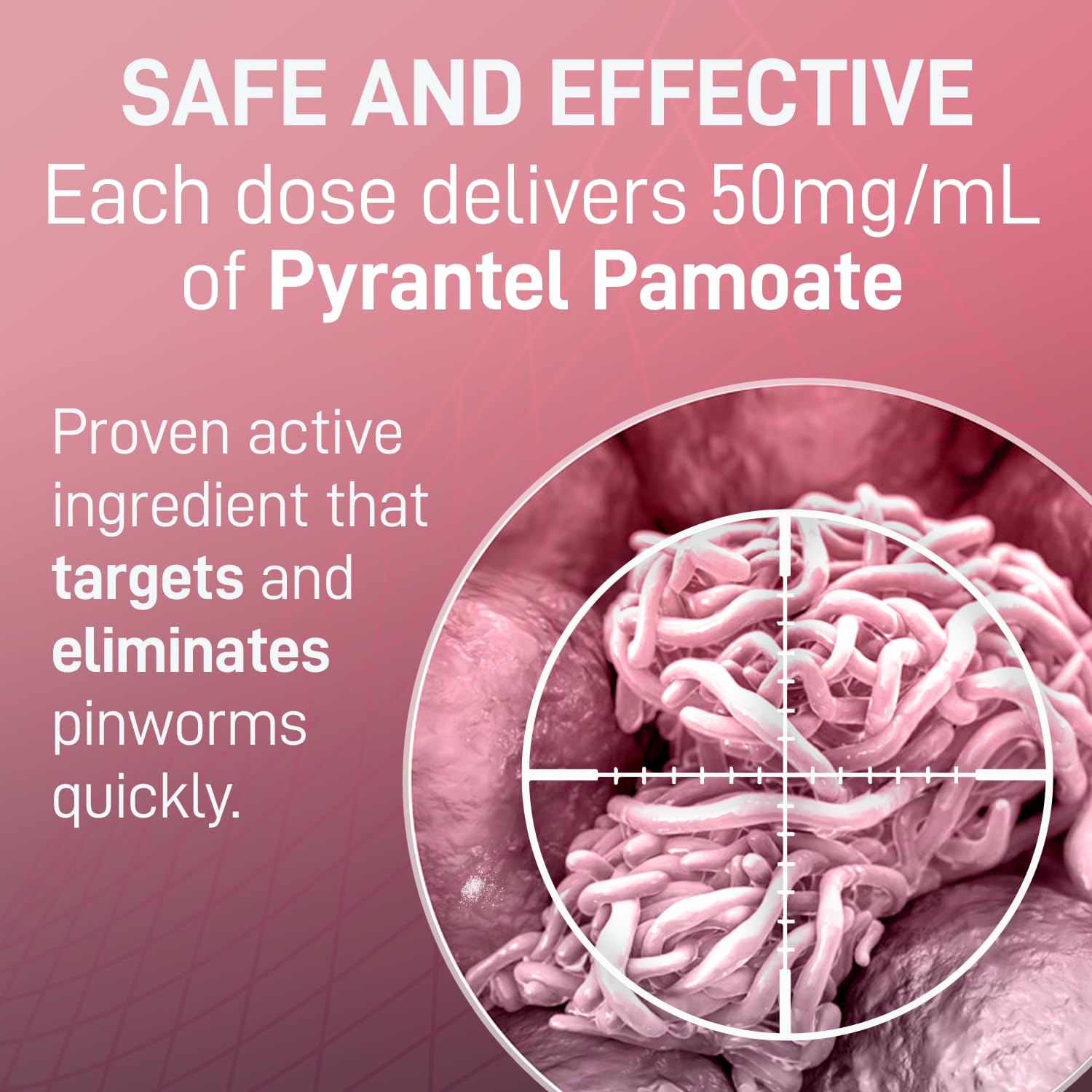 PARASITOL Pinworm Medicine for Family | Effective Deworming Formula with Pyrantel Pamoate, Quick Relief for All Ages, Easy Liquid Form, Safe & Gentle, Human Dewormer for All Parasites, 1 Fl Oz, 1-Pack