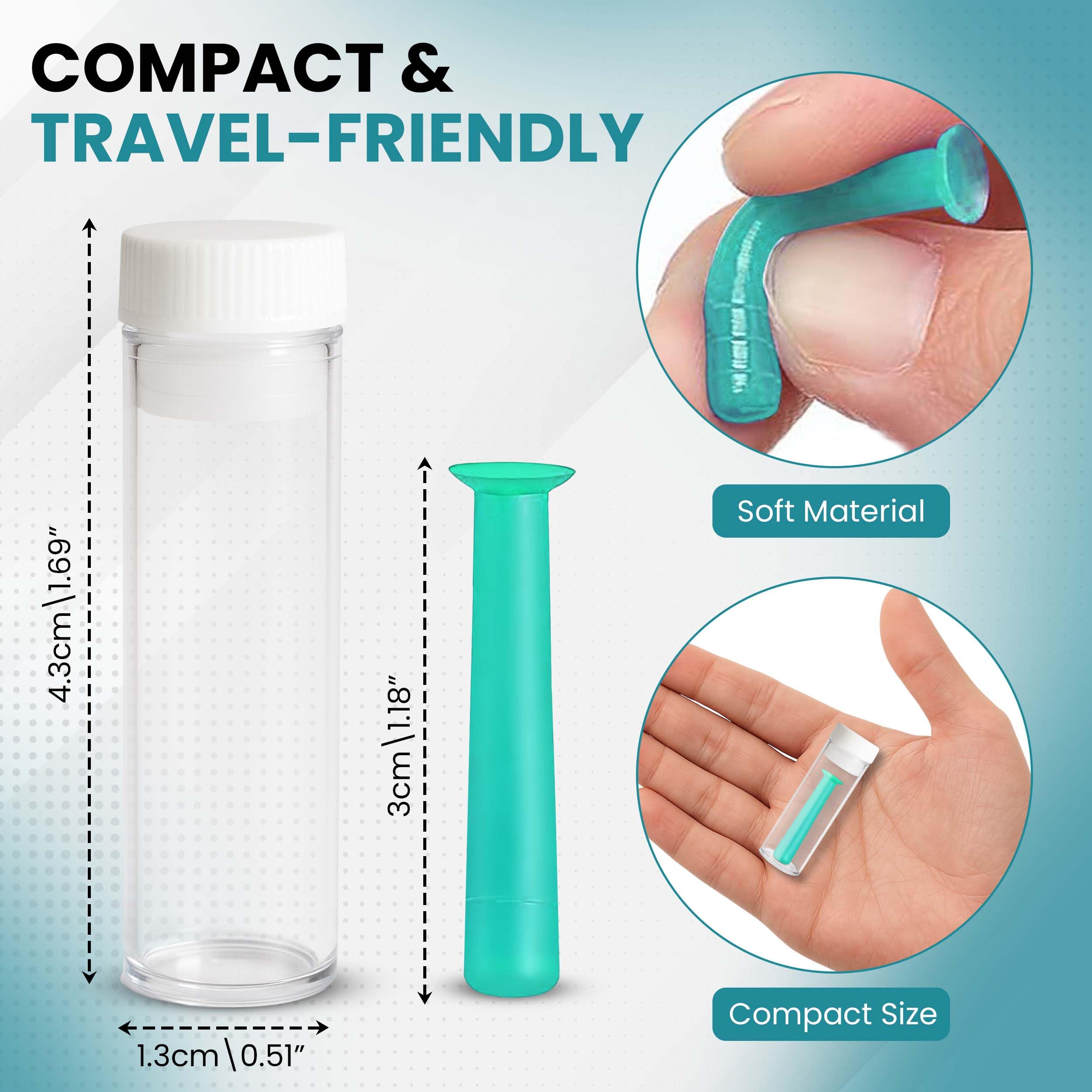 Soft Contact Lens Green Inserter Remover | for Certain Soft Contact Lenses Suction Holder |3pcs | by Sports World Vision