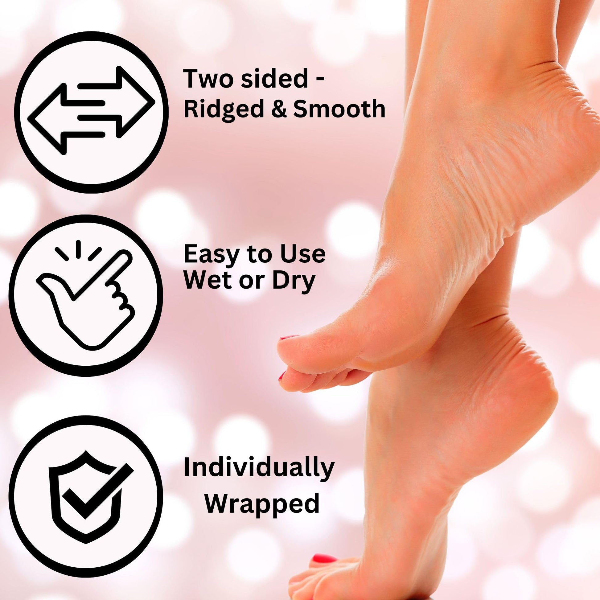 Mr. Pumice Callus Remover PUMI Bar: Pedicure Stone & Foot/Heel Scrubber - Medium Grit (Assorted Colors) 4 Pack