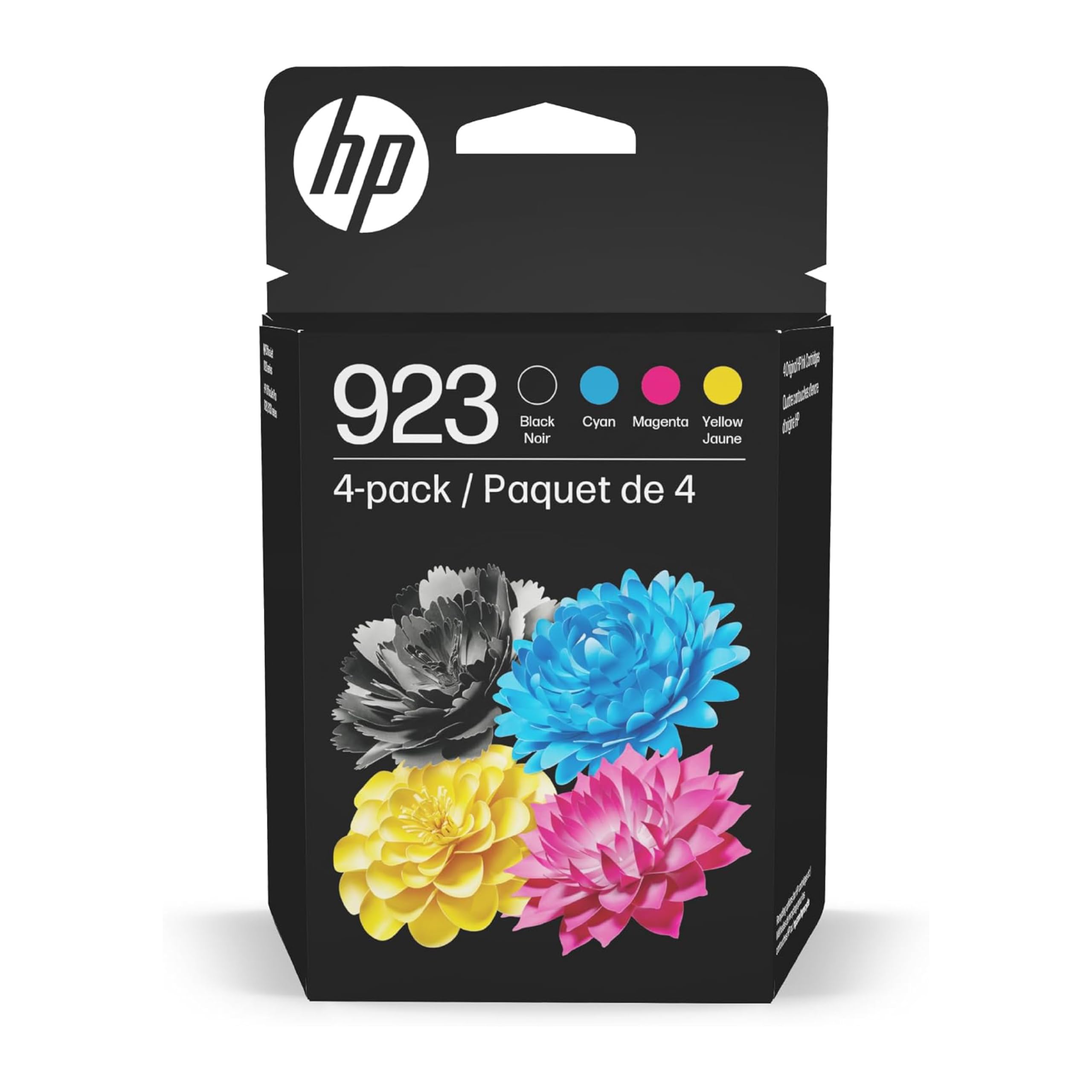 HP 923 Black, Cyan, Magenta, Yellow Ink Cartridges Printers | Works with Printer Series: OfficeJet 8120, OfficeJet Pro 8130 | Eligible for Instant Ink | 6C3Y6LN