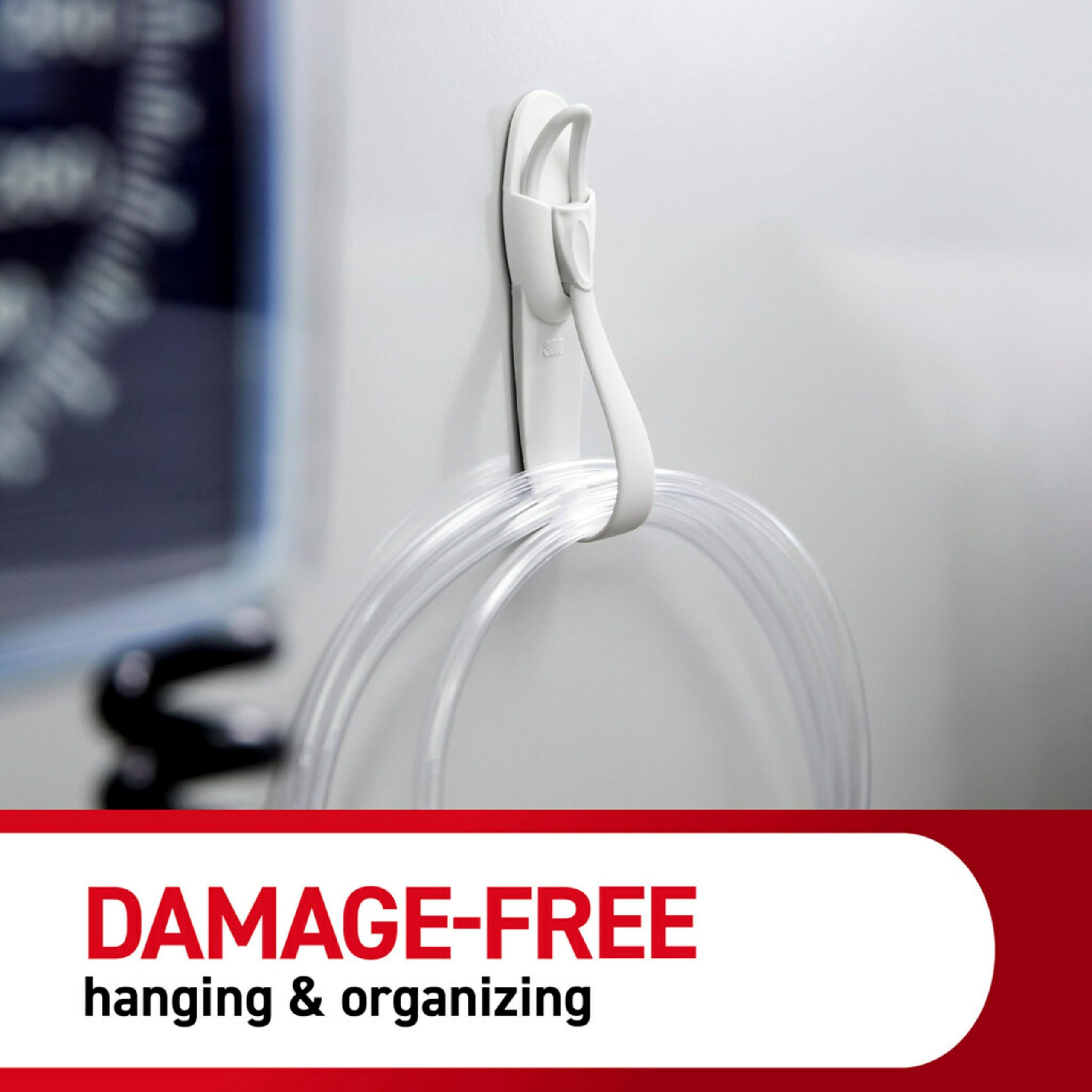Command Cord Bundlers, Damage-Free Hanging Cord Organizer, No Tools Cord Bundler for Hanging Electrical Cables, 6 Gray Cord Bundlers and 12 Command Strips