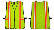 G & F Products 41112 Safety Vest with Reflective Strips, Poly Meets ANSI/ISEA Standards, One Size, Neon Lime Green, Fits All,Yellow