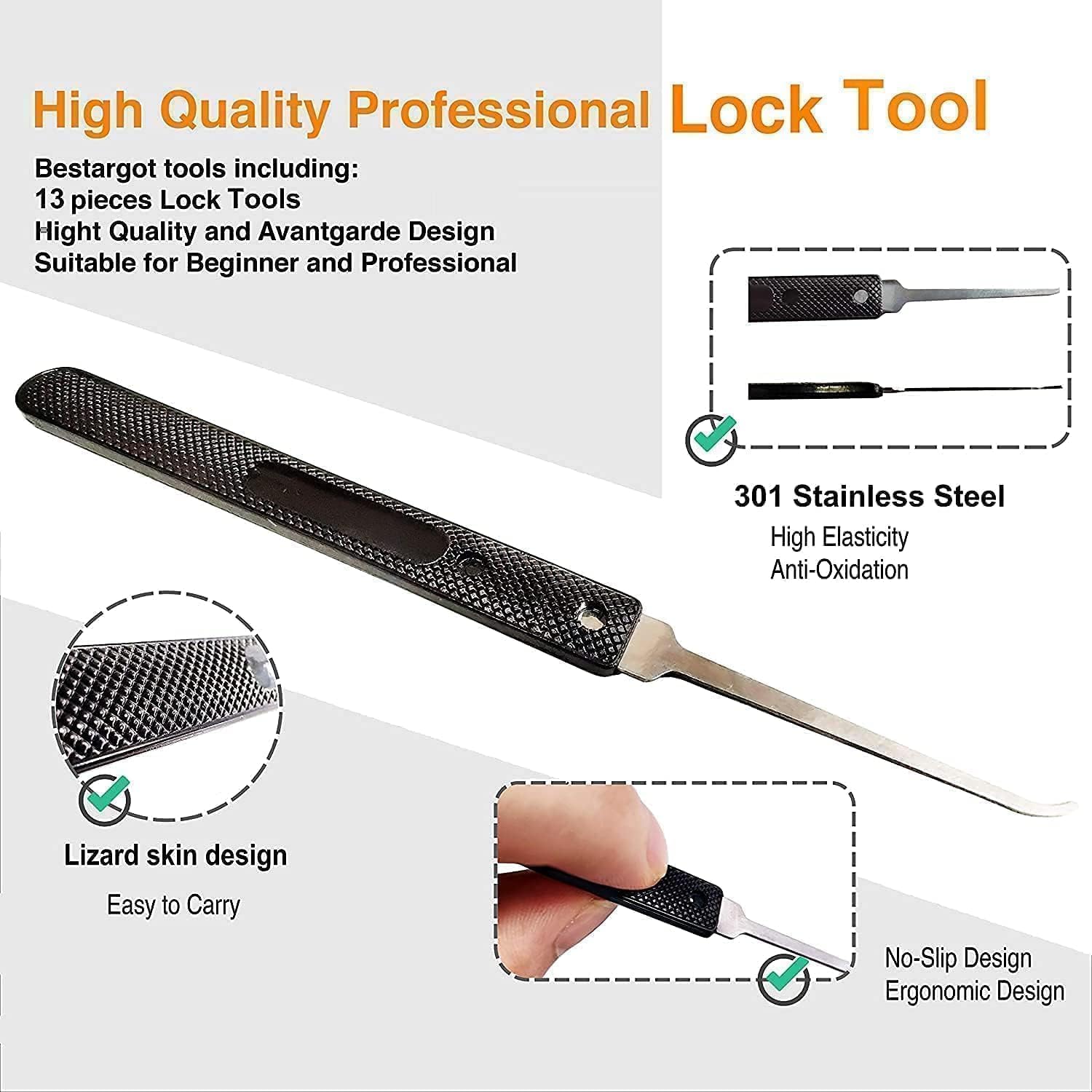 Solid Brass Door Knocker 2025 Latest Upgraded Version Pick Stainless Kit with Same Keys of 40mm Picking Wide Body 2 inch Long Anti Rust Lock Set Key Keyed Alike Set Locker Solid Brass GH85
