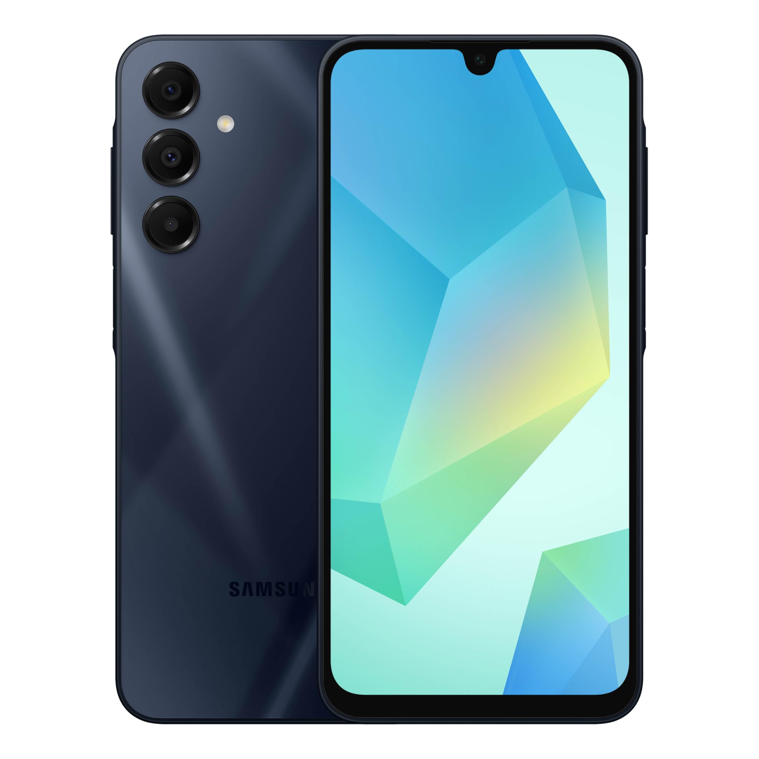 هاتف سامسونج جالكسي A16 5G من فئة A، هاتف ذكي أندرويد غير مقفل، شاشة AMOLED كبيرة، تصميم متين، شحن فائق السرعة، مساحة تخزين قابلة للتوسيع، اتصال 5G، نسخة أمريكية، 2025، أزرق وأسود