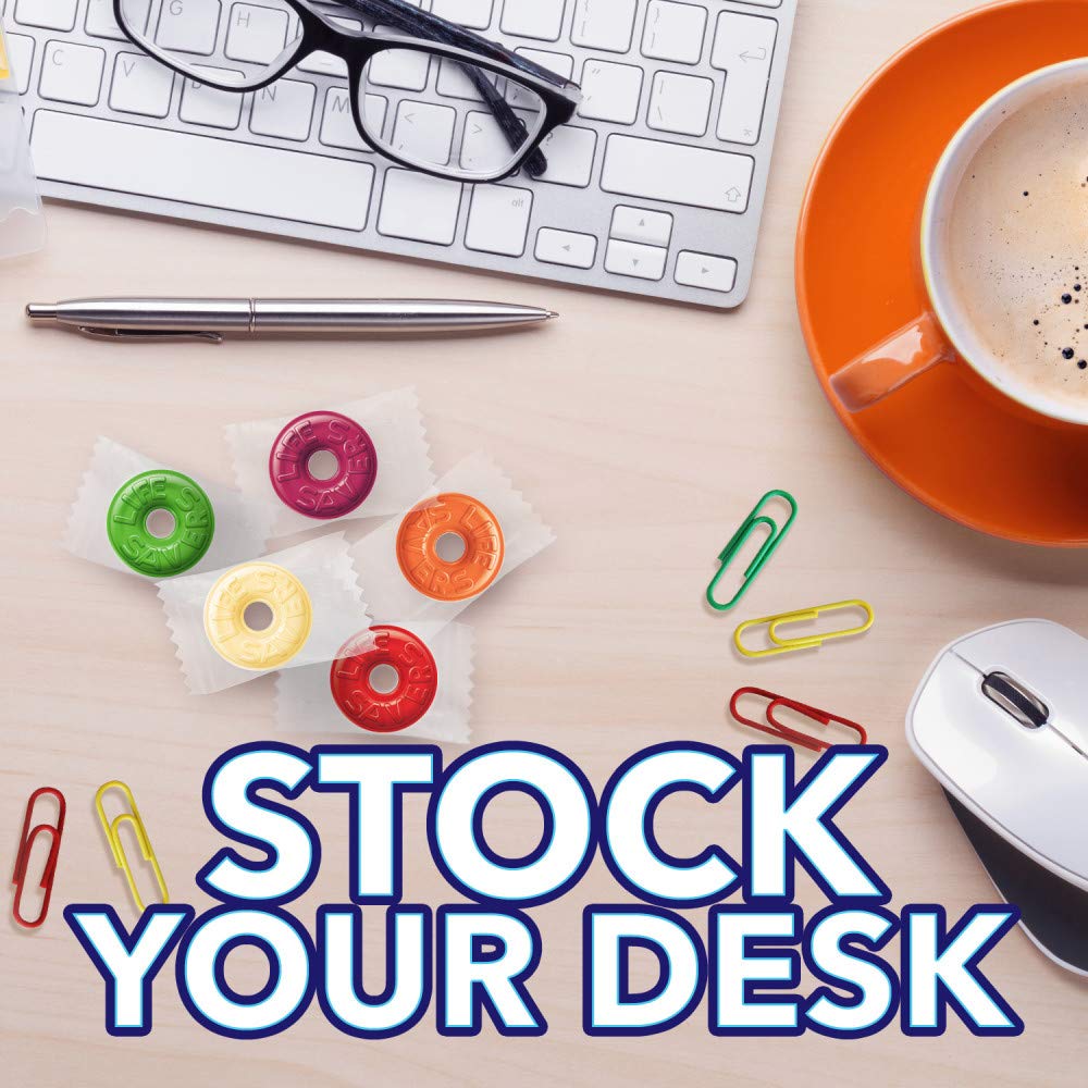 LIFE SAVERS Hard Candy Bag 5 Flavors, Hard Candy Individually Wrapped for Goodie Bags, Road Trips, Treats, Offices, Celebrations, 50-Ounce Party Size