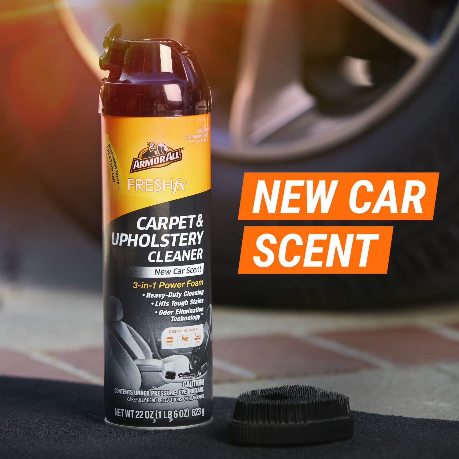 Armor All Carpet and Upholstery Cleaner Spray , Car Upholstery Cleaner for Tough Stains, 22 Fl Oz, 1 Count (Pack of 1)