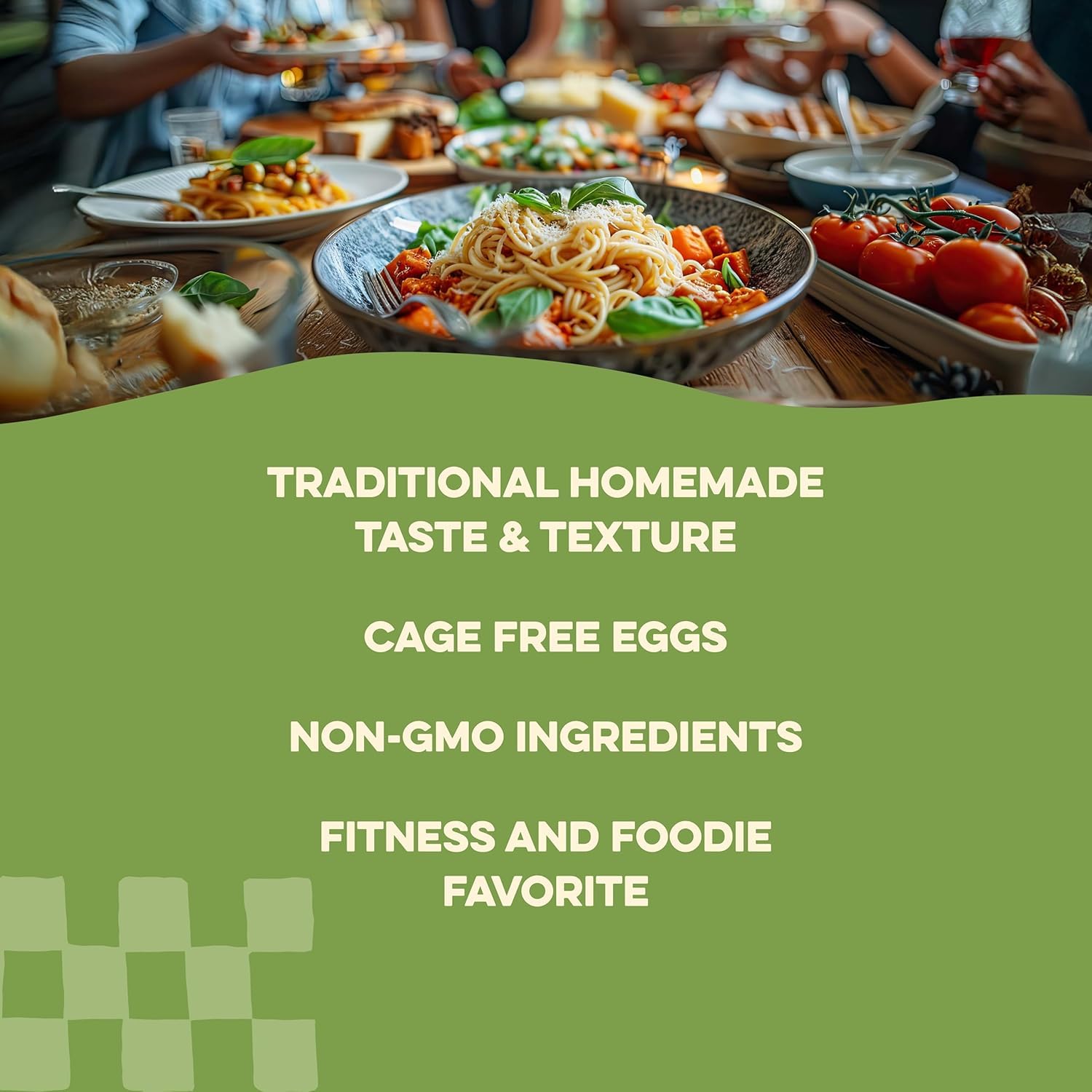 Al Dente Carba-Nada Egg Fettuccine - Lower Carb, High Protein Keto & Point-Based Diet-Friendly - Delicious and Versatile - Artisanal with Cage-Free Eggs, 10 Ounce Bags (Pack Of 6)