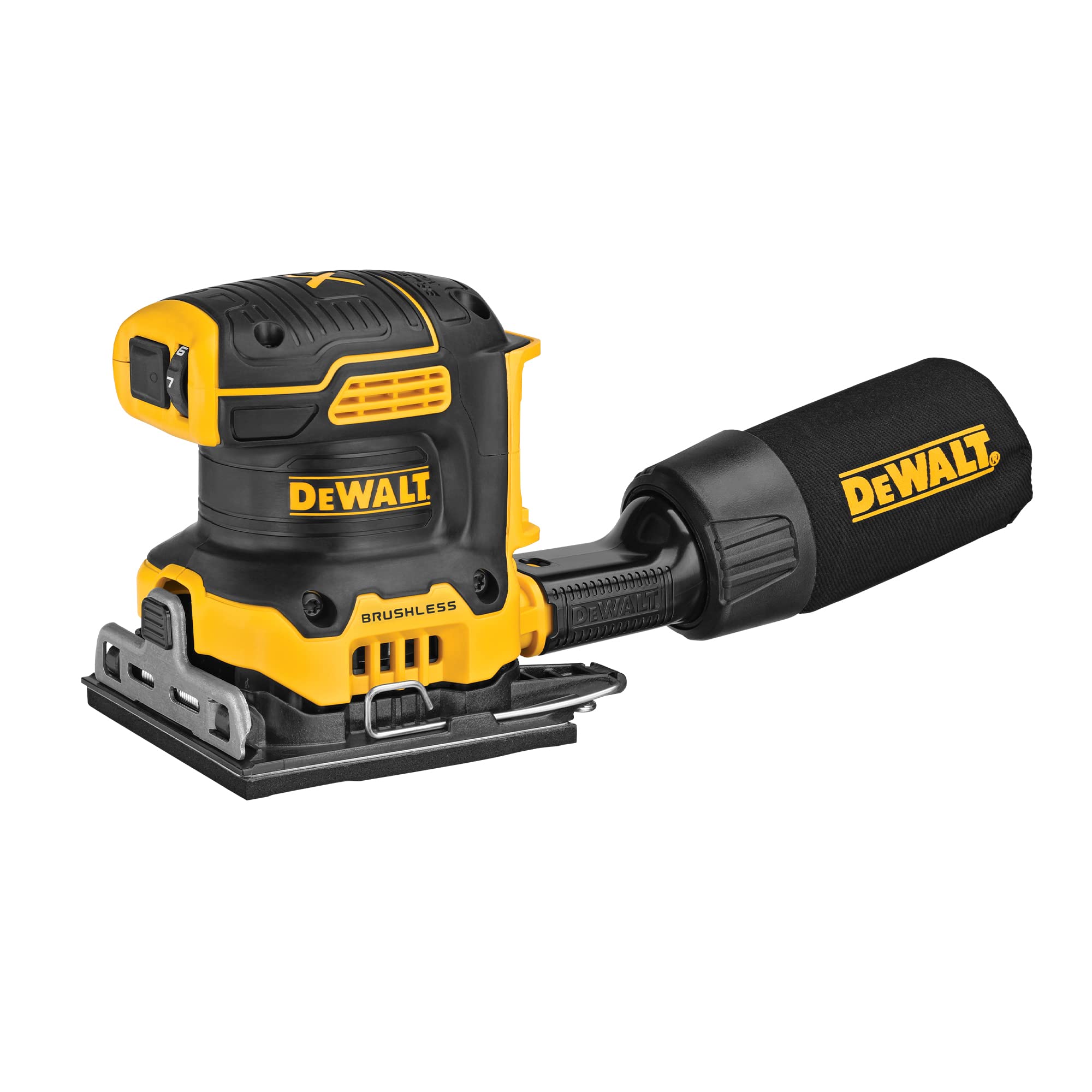 DEWALT DCW200B 20V MAX XR Brushless Cordless 1/4 Sheet Variable Speed Sander (Tool Only)