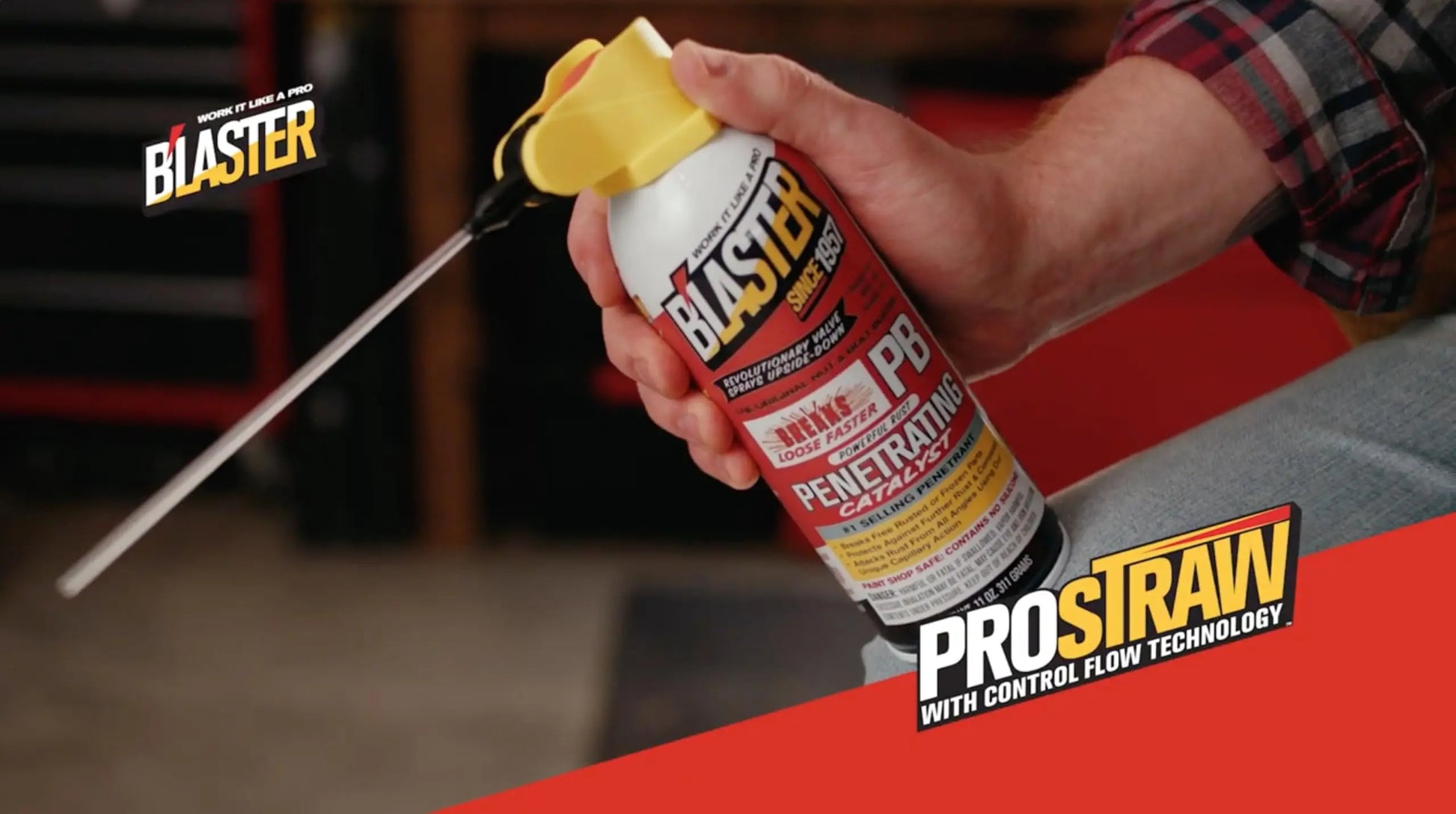 B'laster PB Blaster Penetrating Oil Spray, 11-oz Pack of 12 - Rust Prevention Spray -Unsticks Rusted Bolts - Anti Corrosion